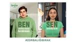 Simple markasının #zorbalığıbırak isimli kampanyasını anlatan görsel