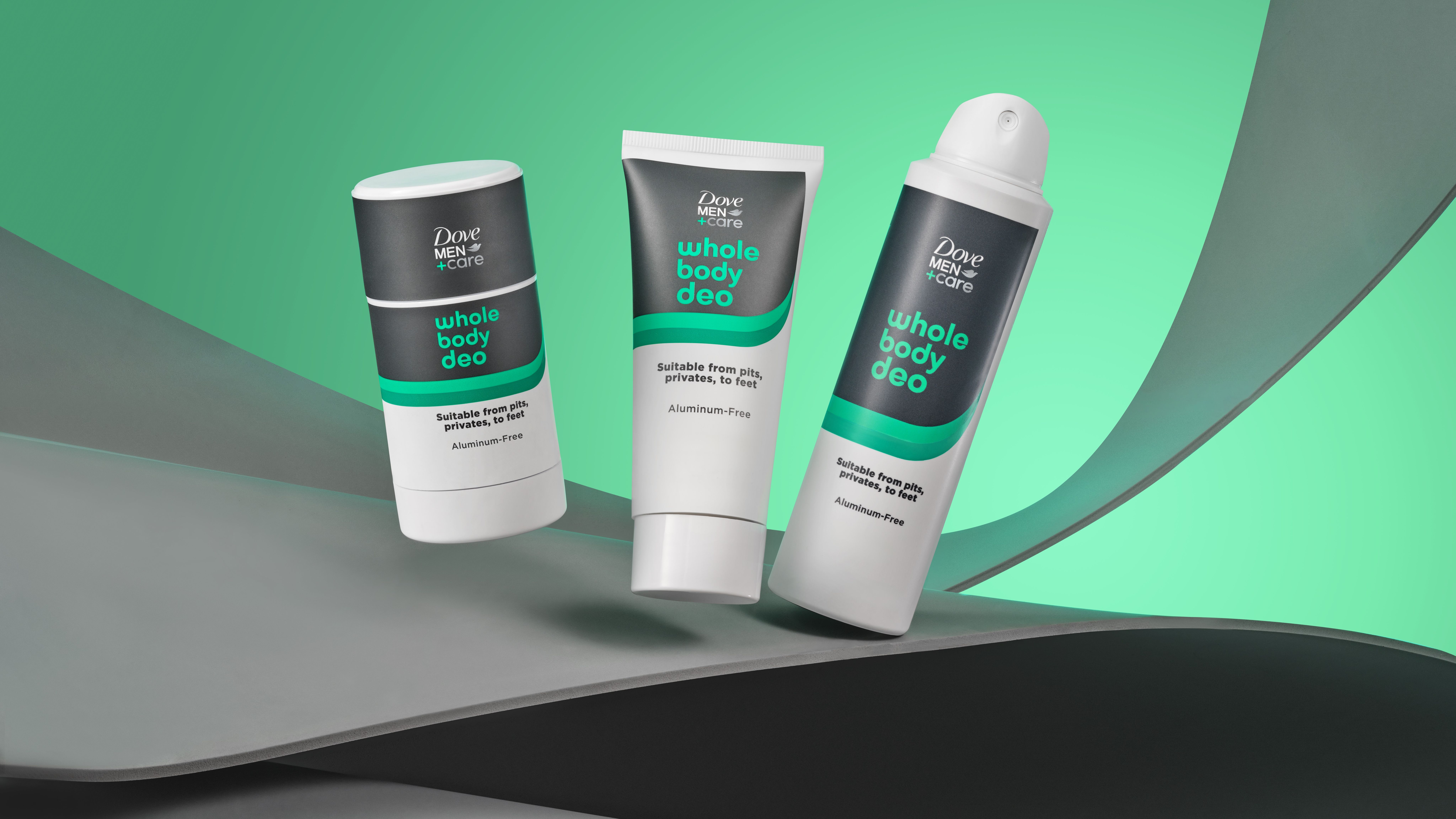 Tüm vücut için kokuya karşı koruma sağlamak üzere tasarlanan Dove Men+Care’in en yeni deodorant ürünlerinden oluşan ürün gamı.